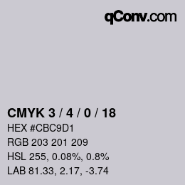 Color code: CMYK 3 / 4 / 0 / 18 | qconv.com