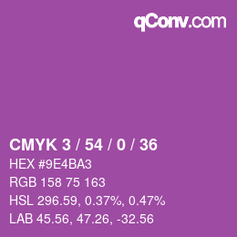 カラーコード: CMYK 3 / 54 / 0 / 36 | qconv.com
