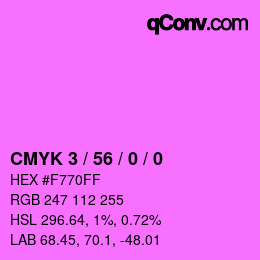 カラーコード: CMYK 3 / 56 / 0 / 0 | qconv.com