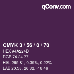 Color code: CMYK 3 / 56 / 0 / 70 | qconv.com