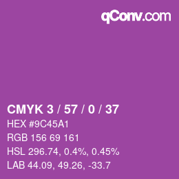 Color code: CMYK 3 / 57 / 0 / 37 | qconv.com