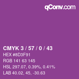 Color code: CMYK 3 / 57 / 0 / 43 | qconv.com