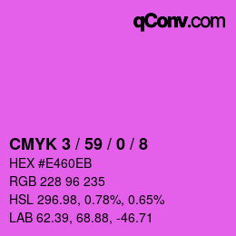 Color code: CMYK 3 / 59 / 0 / 8 | qconv.com