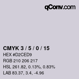Color code: CMYK 3 / 5 / 0 / 15 | qconv.com