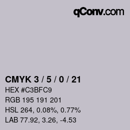 Color code: CMYK 3 / 5 / 0 / 21 | qconv.com