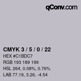 Color code: CMYK 3 / 5 / 0 / 22 | qconv.com