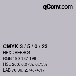 Color code: CMYK 3 / 5 / 0 / 23 | qconv.com
