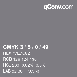 Color code: CMYK 3 / 5 / 0 / 49 | qconv.com