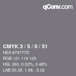 Color code: CMYK 3 / 5 / 0 / 51 | qconv.com