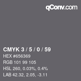 Color code: CMYK 3 / 5 / 0 / 59 | qconv.com