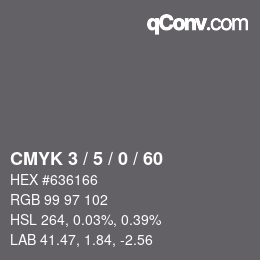 Color code: CMYK 3 / 5 / 0 / 60 | qconv.com