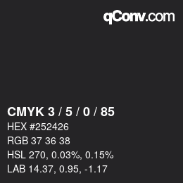 Color code: CMYK 3 / 5 / 0 / 85 | qconv.com