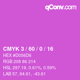 Color code: CMYK 3 / 60 / 0 / 16 | qconv.com