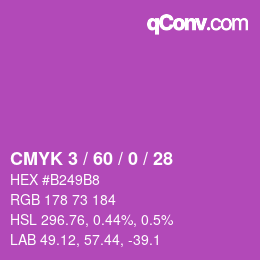 颜色代码: CMYK 3 / 60 / 0 / 28 | qconv.com