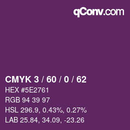 カラーコード: CMYK 3 / 60 / 0 / 62 | qconv.com