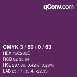 カラーコード: CMYK 3 / 60 / 0 / 63 | qconv.com