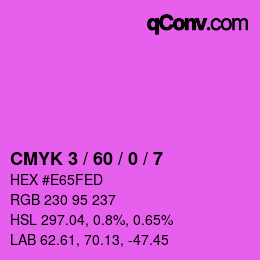 カラーコード: CMYK 3 / 60 / 0 / 7 | qconv.com