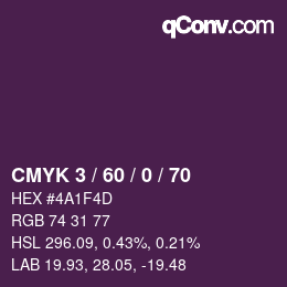 颜色代码: CMYK 3 / 60 / 0 / 70 | qconv.com