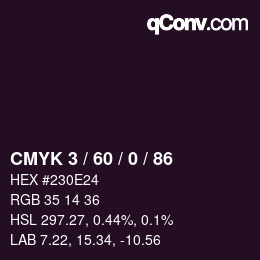 カラーコード: CMYK 3 / 60 / 0 / 86 | qconv.com