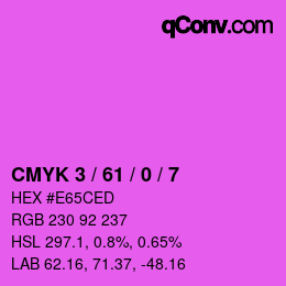 Color code: CMYK 3 / 61 / 0 / 7 | qconv.com