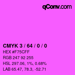 Color code: CMYK 3 / 64 / 0 / 0 | qconv.com