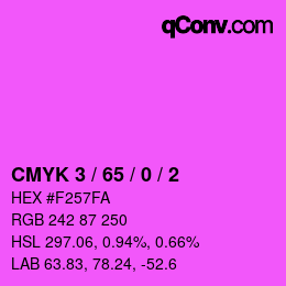 カラーコード: CMYK 3 / 65 / 0 / 2 | qconv.com
