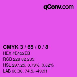 Color code: CMYK 3 / 65 / 0 / 8 | qconv.com