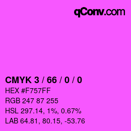 Color code: CMYK 3 / 66 / 0 / 0 | qconv.com