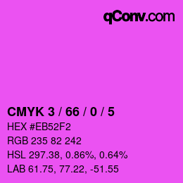 Color code: CMYK 3 / 66 / 0 / 5 | qconv.com