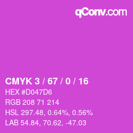 Color code: CMYK 3 / 67 / 0 / 16 | qconv.com