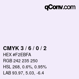 カラーコード: CMYK 3 / 6 / 0 / 2 | qconv.com