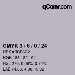 Color code: CMYK 3 / 6 / 0 / 24 | qconv.com