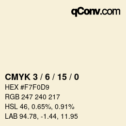 Color code: CMYK 3 / 6 / 15 / 0 | qconv.com