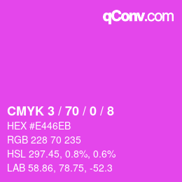 Color code: CMYK 3 / 70 / 0 / 8 | qconv.com