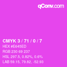 Color code: CMYK 3 / 71 / 0 / 7 | qconv.com