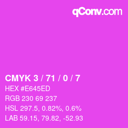 Color code: CMYK 3 / 71 / 0 / 7 | qconv.com