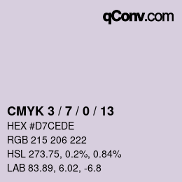 Color code: CMYK 3 / 7 / 0 / 13 | qconv.com