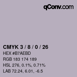 Color code: CMYK 3 / 8 / 0 / 26 | qconv.com