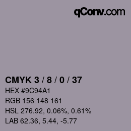 Color code: CMYK 3 / 8 / 0 / 37 | qconv.com