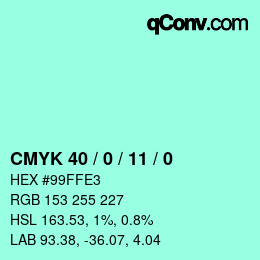 Color code: CMYK 40 / 0 / 11 / 0 | qconv.com