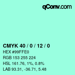 Color code: CMYK 40 / 0 / 12 / 0 | qconv.com