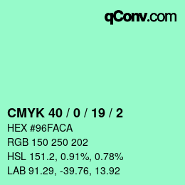 Color code: CMYK 40 / 0 / 19 / 2 | qconv.com