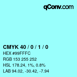 カラーコード: CMYK 40 / 0 / 1 / 0 | qconv.com