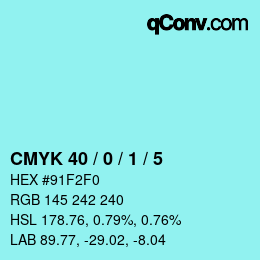 Color code: CMYK 40 / 0 / 1 / 5 | qconv.com