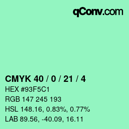 Color code: CMYK 40 / 0 / 21 / 4 | qconv.com