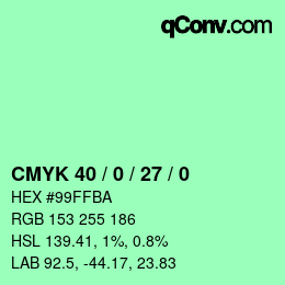 Color code: CMYK 40 / 0 / 27 / 0 | qconv.com