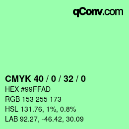 Color code: CMYK 40 / 0 / 32 / 0 | qconv.com