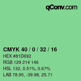 Color code: CMYK 40 / 0 / 32 / 16 | qconv.com