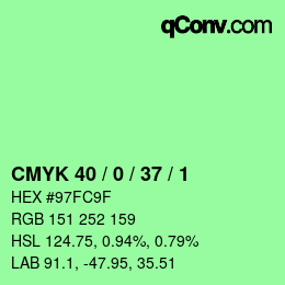 Color code: CMYK 40 / 0 / 37 / 1 | qconv.com