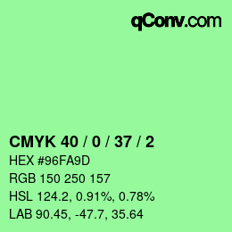 Color code: CMYK 40 / 0 / 37 / 2 | qconv.com